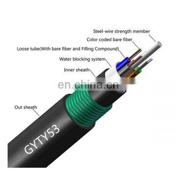 Factory Outlet Price 4 6 8 12 24 48 Core G652D Outdoor Underground Fiber Optical Cable Price