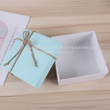 Custom paper gift box with lid logo