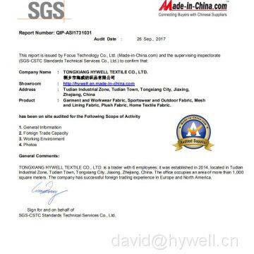 SGS Manufacture Report