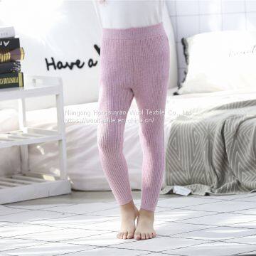 Girls Winter Leggings Plus Velvet Thickened Pants Kids Cashmere Trousers Outer Wear Slim Warm