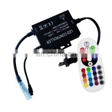 High Voltage 110V 220V RGB 5050 Led Strips Lights With Remote Controller photo-3