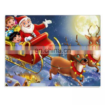 Merry Christmas Design Tempered Glass Kitchen Chopping Cutting Boards