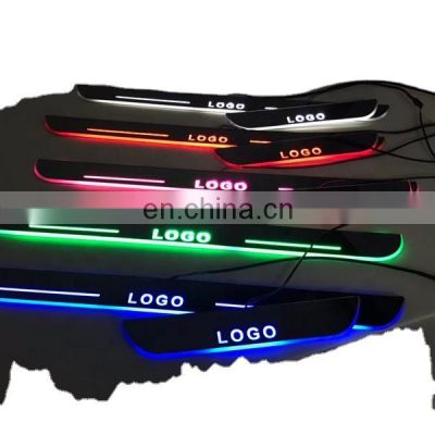 Led Door Sill Plate Strip step light door decoration step for skoda vrs dynamic sequential style