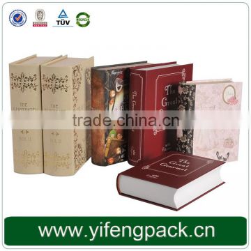 China Display Book Decoration Packaging Fake Book Shape Box For Gift