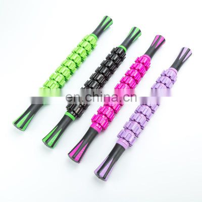 Newly Muscle Roller Stick Body Massage Roller Fitness Yoga Legs Arm SIx Round Body Massager Relief Muscle Soreness