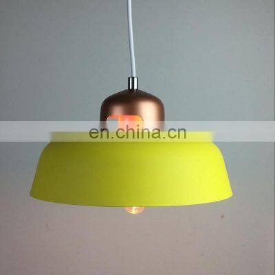 Hot selling Modern Hotel Decoration Ceiling Lighting Green Drum Shade Kitchen Rstrautant Pendant Light