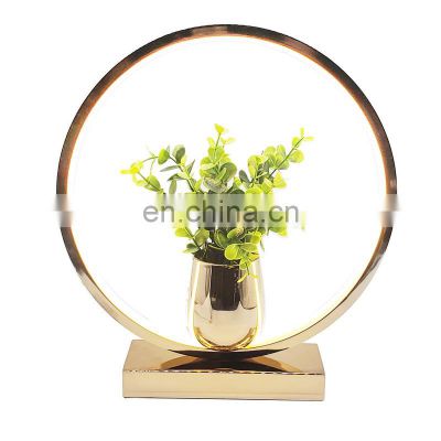 Modern round Table Lamp Home Decorative Bedside Desk Lamp LED iron night light