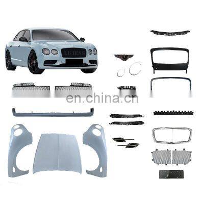 for Bentley Flying Spur 2004-2015 Upgrade 2017-2019 Body Kit Front Bumper, Grille, Hood, Headlights, Taillights