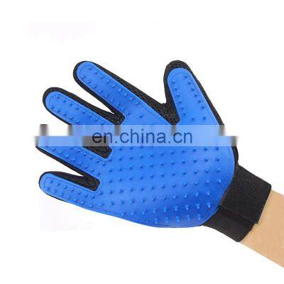 Pet Bathing Massage Multicolor Gloves Dog Cat Hair Brush Grooming Gloves