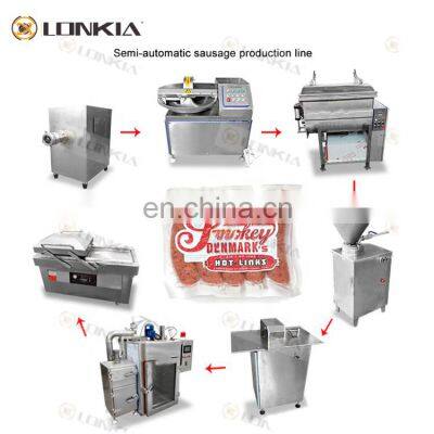 LONKIA Professional 304 Stainless Steel Sausage Production Machine Line for Chicken Fish Pork Sausages photo-2