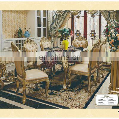 Top Luxury Hotel Restaurant marble counter top dining room dining table set