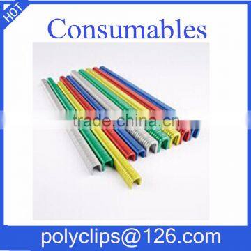 aluminum clips with blue color for sausage casing