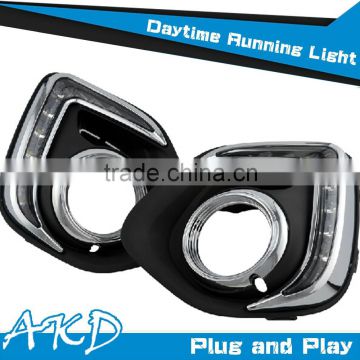 AKD Car Styling Signal Mitsubishi ASX DRL 2012-2014 New ASX Led DRL LED Daytime Running Light Good Quality LED Fog lamp