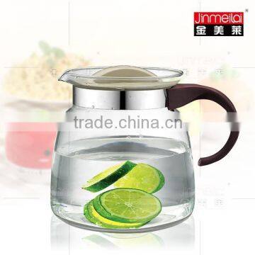 Glass Water Pot With Plastic Lid and Handle,Eco-friendly and Human-friendly photo-2