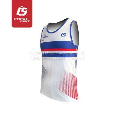 chisusport Custom Rowing Uniforms factory OEM sublimation rowing suit tank top