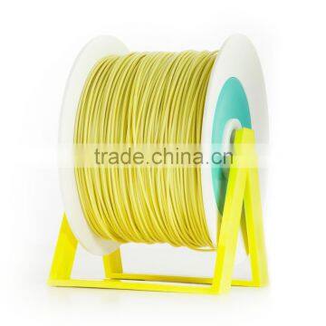 Pla 3d Printer Material Yellow Ochre Filament With the New Spool Convertible Into a Coat Hanger. Spool Holder Included. photo-2