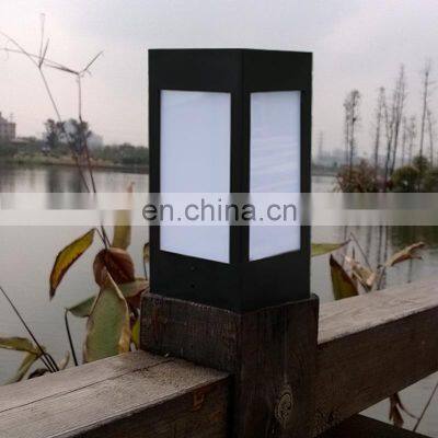 Garden Solar Pillar Light Solar Powered Outdoor Exterior Lantern Waterproof Decoration And Yard Balcony Lamp