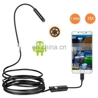 7MM Android Endoscope 3 in 1 USB/Type-C Borescope Inspection Camera Waterproof for Smartphone with OTG and UVC PC