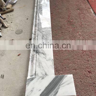 High Quality Statuario White Marble Skirting Tiles