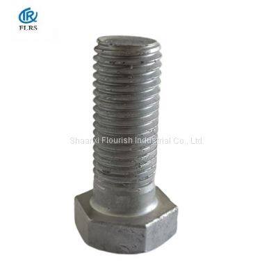 Hot Dip Galvanized Hex Head Bolt High Strength Carbon Steel Bolt Full Thread photo-2