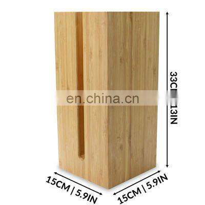 Bamboo Roll Paper Shelf ,Toilet Paper Towel Shelf ,Wall-mounted Paper Towel Rack photo-5