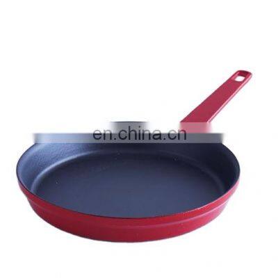 CNC Milled Seasoned Enamel Cast Iron Skillet, Cast Iron Frying Pan photo-5