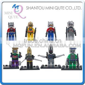 Mini Qute LEBQ 8pcs/set Marvel Avenger boys change Robot super hero boys building block action figures educational toy