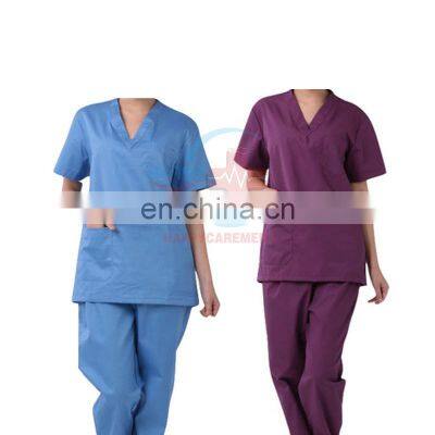 HC-NA003 Medical doctor operating cloth dentist Polyester cotton material hospital working clothes