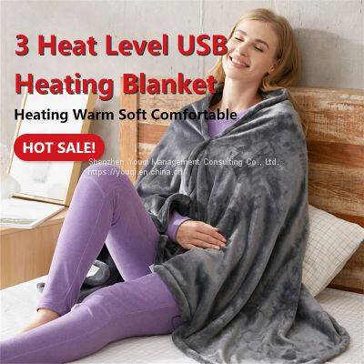 Custom USB Electric Blanket/ Europe Bedroom Warm Blanket/ Three Heating Level Electric Blanket/