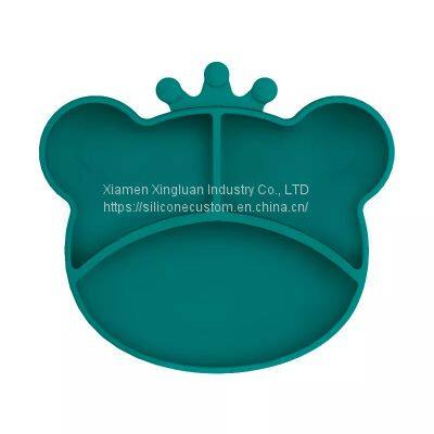 Wholesale Frog Shape Silicone Baby Feeding Set