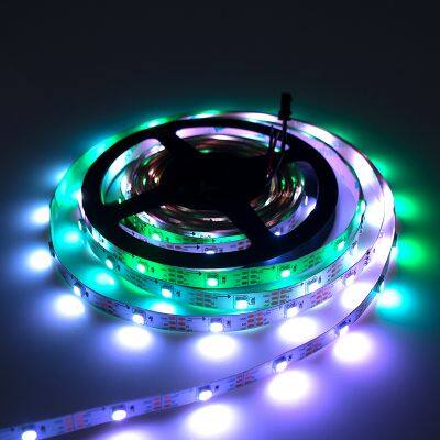 30 Lights WS2812B Led Strip 5050 Led Chip Built-in IC 4 Pins DC 5V 10mm PCB Landscape Magic Smart Strip Lights photo-4