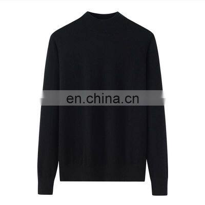 Winter Collection 100% Cashmere Pullover High Neck Warm Sweater Crew Neck Various Sizes Knitted Solid Pattern Casual Style Front