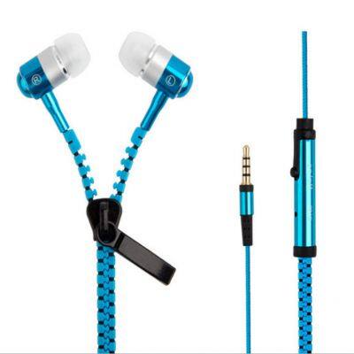 In Ear Zipper Metal Earphone Stereo Bass In Ear Headphone Monitor Running Sport Earplug For iPhone Samsung Android