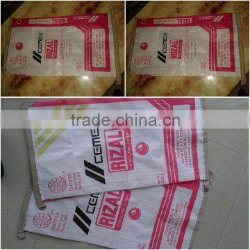 25kg 50kg laminated pp woven cement bag with valve