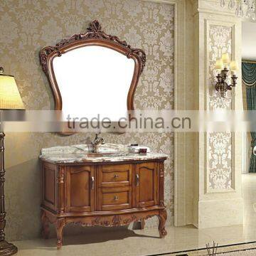 Elegant European style antique bathroom cabinet