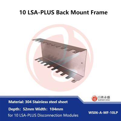 304# Stainless Steel Back Mount Frame for 10 LSA-PLUS Disconnection Modules WS06-A-MF-100 photo-5