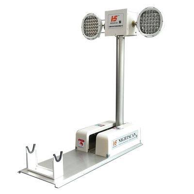 Dual Axle 9M Trailer Mast Tower for CCTV Monitoring & Area Lighting