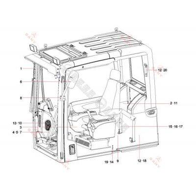 Genuine & OEM SANY Spare Parts Catalogue Online SANY Excavator Parts Diagram photo-4