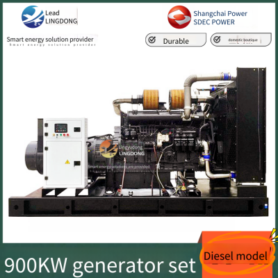 Shanghai Diesel Engine 6w Series High-power Power Unit, 900kw Diesel Generator Set With Low Vibration and High Reliability