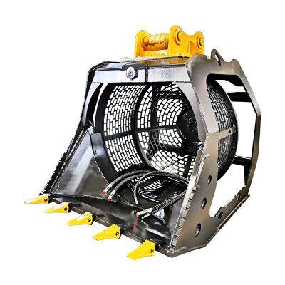 Stahlhydraulischer drehbarer Löffel - Baggeranbaugerät mit präziser Steuerung für die Abfallwirtschaft