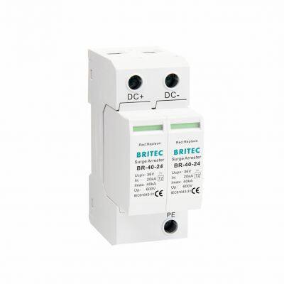 BR-40 24 Spd dc pv Solar Voltage Suppression Lighting Arrester for Solar Panels