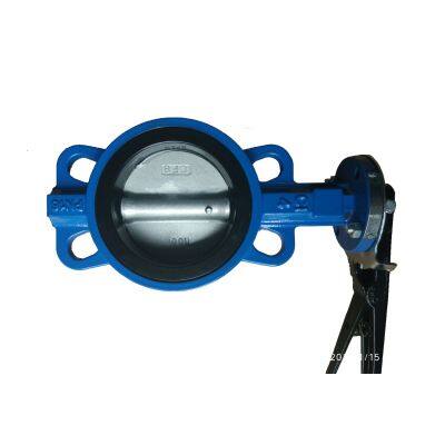 DIN Butterfly Valve Clamp D71X16Q High Performance Cast Steel Ductile Iron Worm Gear Pneumatic Manual Electric Water Valve photo-2