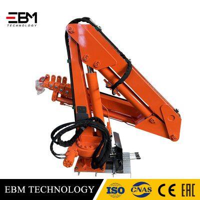 EBM Portable Mini Marine Crane 1–3 Ton | Electric Hydraulic Knuckle Boom Folding Arm Crane