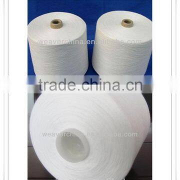 Raw White 100% Polyester leather sewing Thread 40 / 3 from China