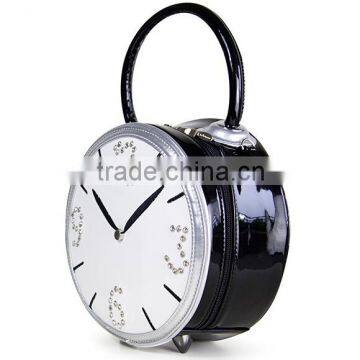 2015 Alarm Clock Bags Handbag , pu Handbag,lady Leather Handbag photo-3