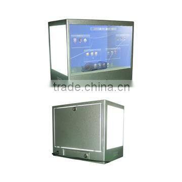 32" Transparent Lcd Screen All in One Touch Kiosk Interactive Advertising Display Transparent Lcd Showcase Kiosk photo-6