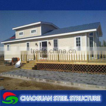 Nice designed luxury prefab steel villa