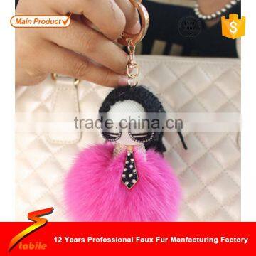 STABILE Earflap Hat/real Fur Pompom Cheerleader Pompom photo-4
