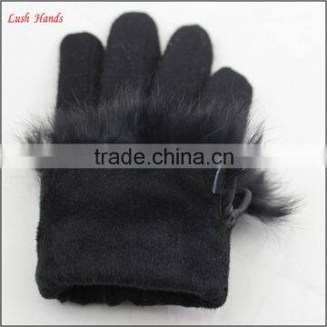 Ladies New Style Soft Winter Warm Woolen Gloves for Wholesale photo-6
