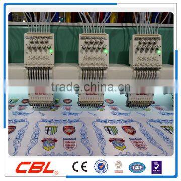 9 colors high speed flat commercial embroidery machine